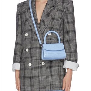 Holiday Sale🎉 By Far Mini Blue Croc Leather Bag